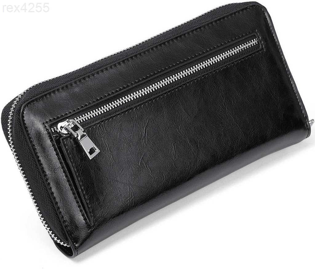 Womens RFID Blocking Leather Wallet Credit Card Holder Zipper Clutch PurseW250911