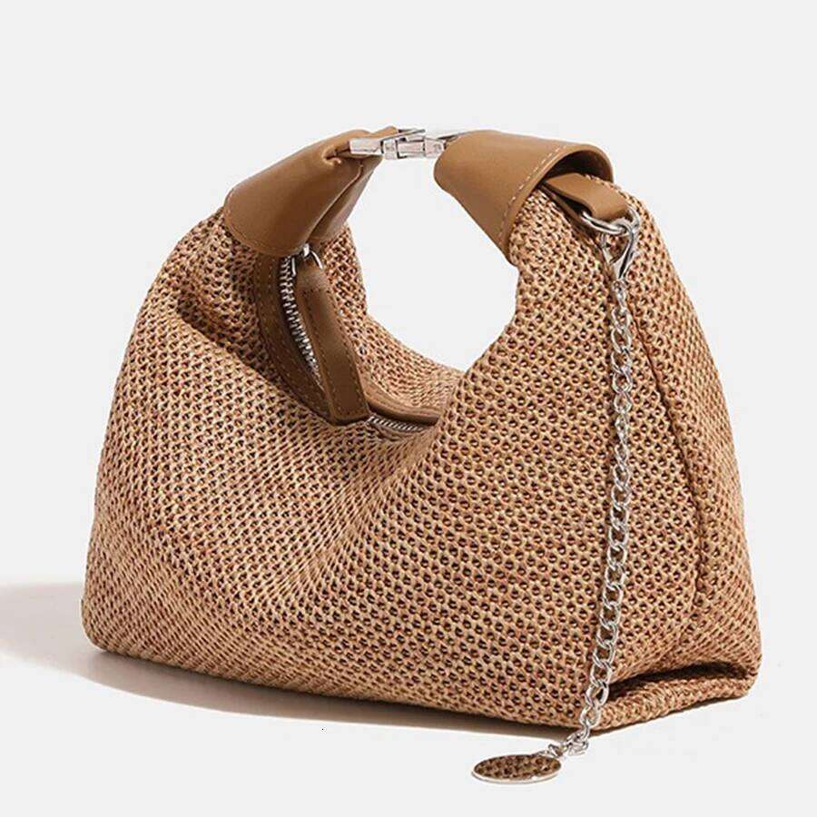 Designer Bag Straw-Woven Dumpling For Women Summer Vacation Beach Versatile Handbag Single-Shoulder Crossbody Bag Hobo Satchel Travel