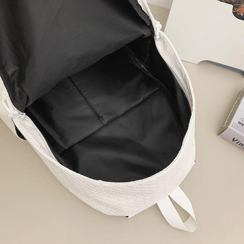 Luxury Bag TB BHULAMTE Designer Bag Men's New Versatile Backpack For Students Casual Laptop Backpack Woven PU Leather Trendy And High-end Travel 