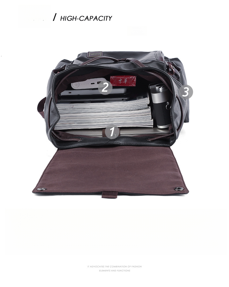 Free Shipping Designer Bag Luxury Bag Men's Leather Backpack Fashion Travel Bag School Bag Casual Men's Bag Trendy Laptop Backpack Export