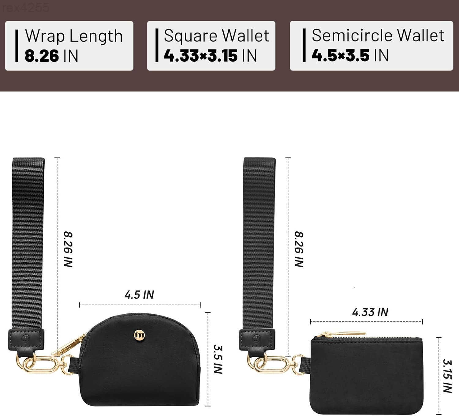 Keychain Wallet Mini Zip Around Wristlet Wallets for Women Detachable Dual Pouch Wristlet Portable Coin Purse Small WalletsW250911