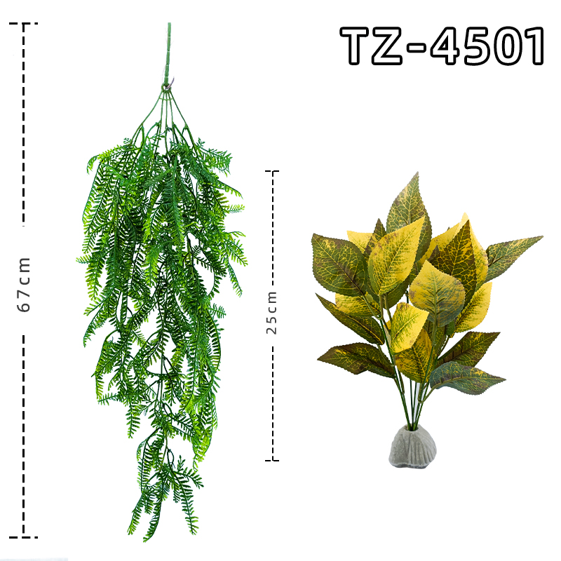 Reptile terrarium decoration Hanging plants Lizard and tortoise ecological tank landscaping set Lazy suit Factory direct sales