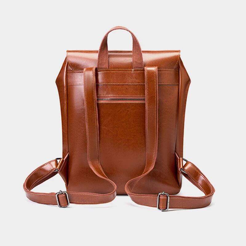 Genuine Leather Backpack For Women Vintage Preppy Style Backpacks Girls Fashion Cowhide School Bag Student Computer Bags 2300 250911