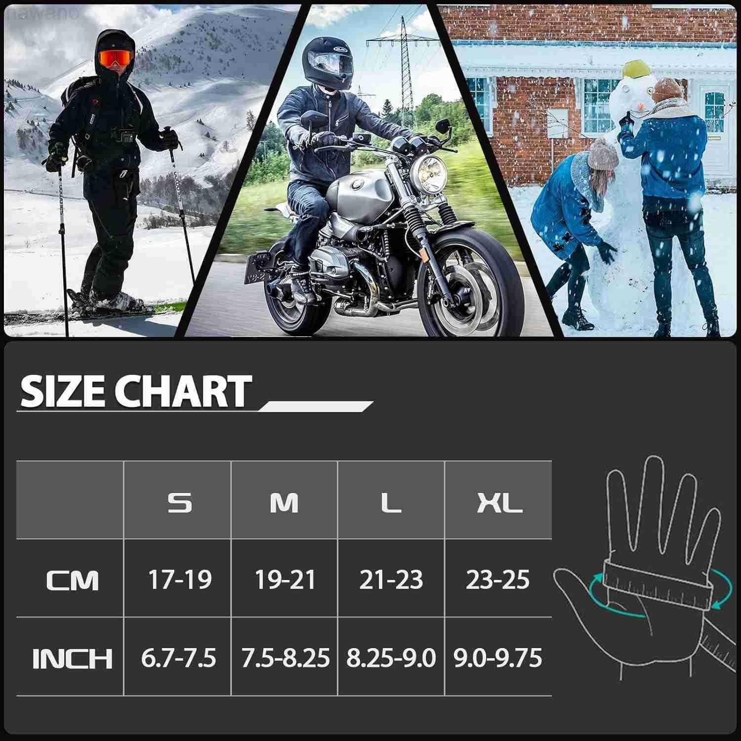Winter Thermal Gloves for Men Women 20 AntiSlip Waterproof Deerskin Suede Insulated Touchscreen GlovesW250911