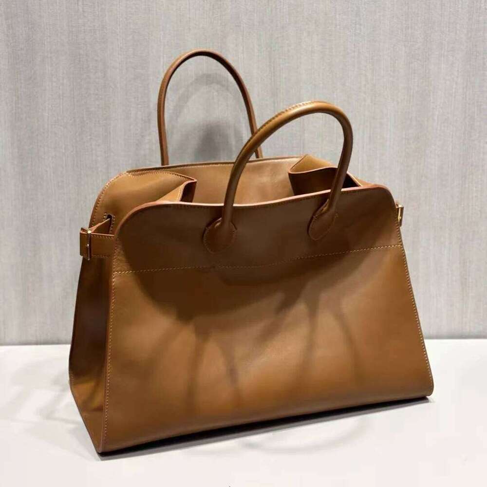 Genuine Leather Handbag High-Capacity 32/38cm Top Layer Cowhide 12/15in Large Tote Bag Fashion Texture