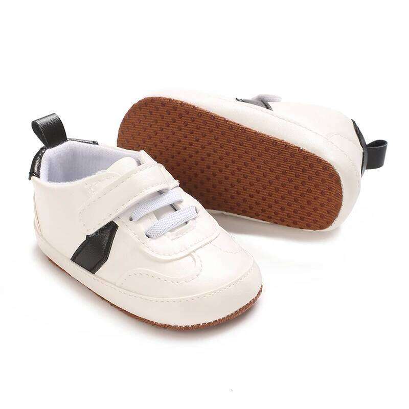 Fashion Casual 0-18M Newborn Shoe Upper PU Soft Sole Anti Slip Sports Shoes Spring And Autumn Baby Walki