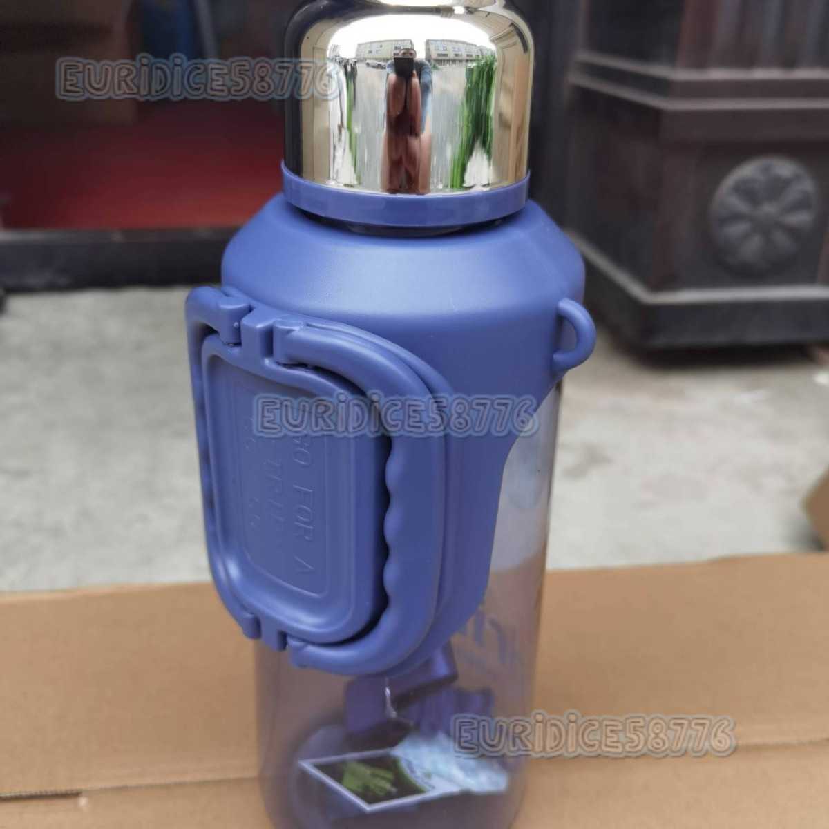 Summer New Water Bottle Large Capacity Plastic Sports Fitness Water Portable Strap Direct Drinking Water H250911