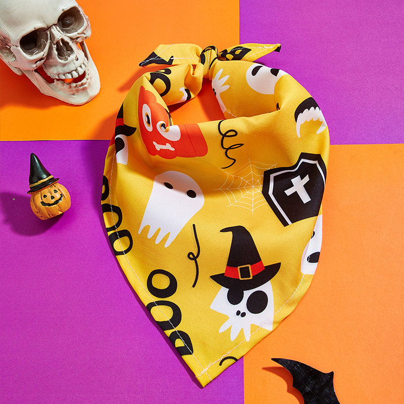 Halloween Themed Halloween Dog Costume Accessory Spooky Pet Bib