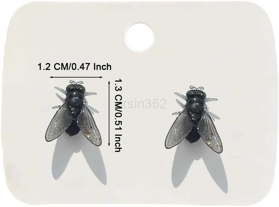 Fly Earring For Women 2Pair3Pair Simulation Mini Prank Simulated Animal Funny Novelty Abstract Exaggerate Creative Statement Gift JewelryW250911