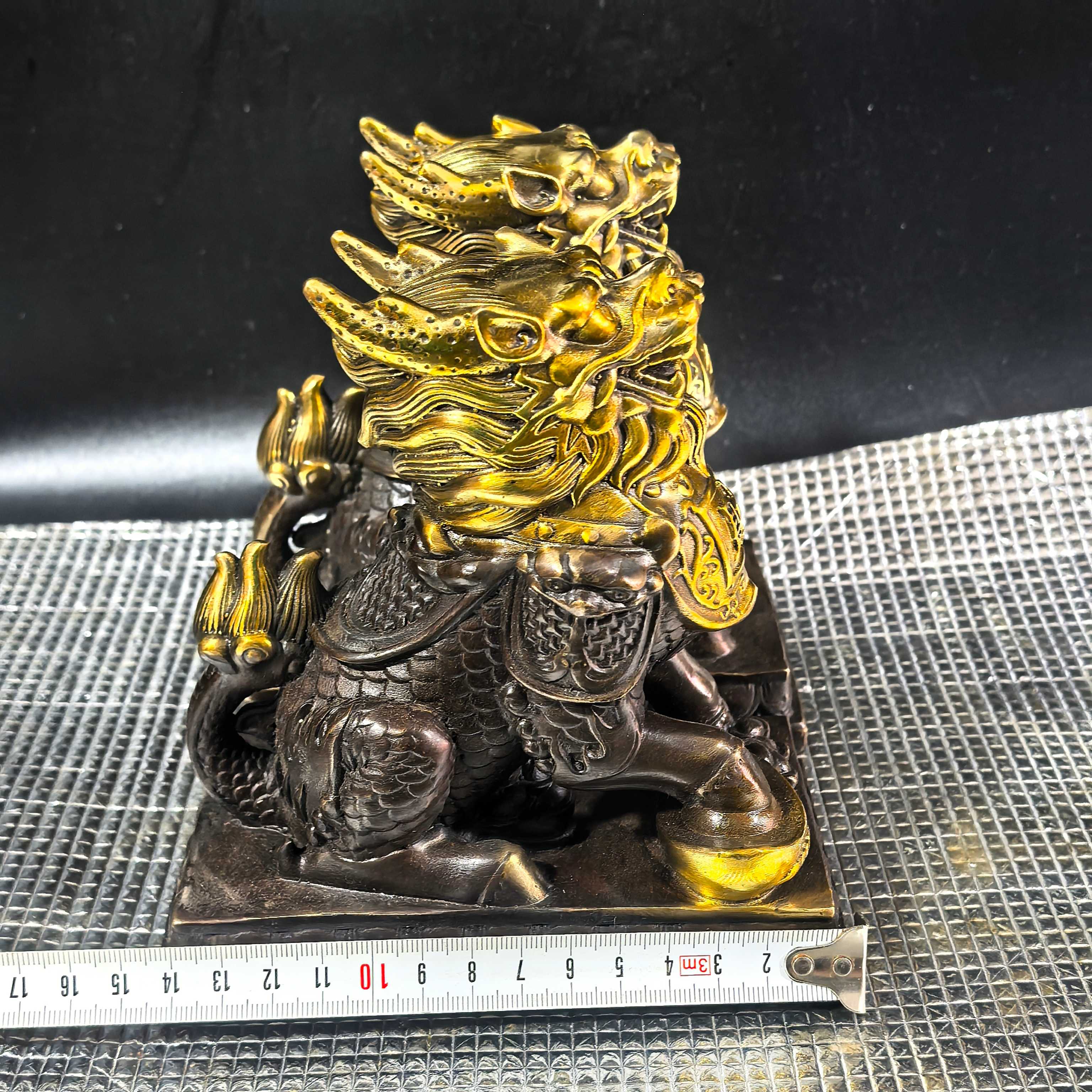 General Qilin Fucai Qilin ornaments a pair of copper Qilin home shop office desktop crafts