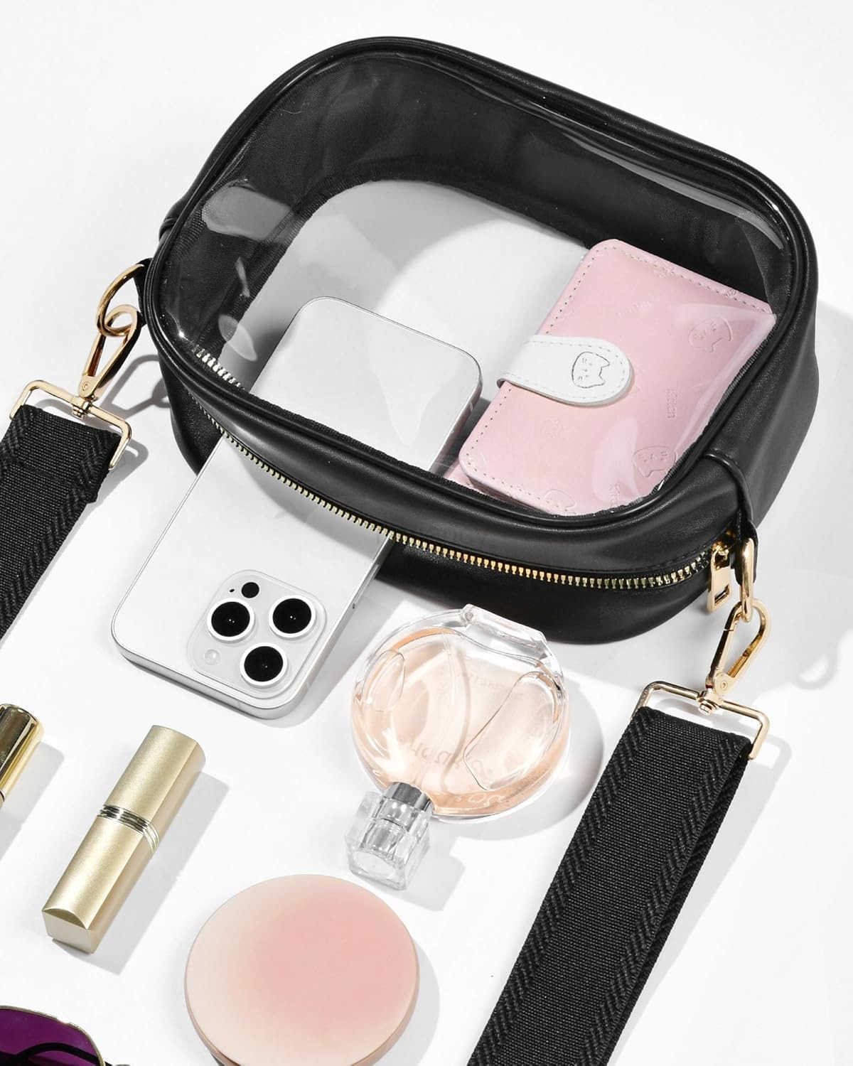 Clear Bag for Stadium Events Clear Purses for Women Stadium Crossbody Transparent Concert Bag for Sports FansW250911
