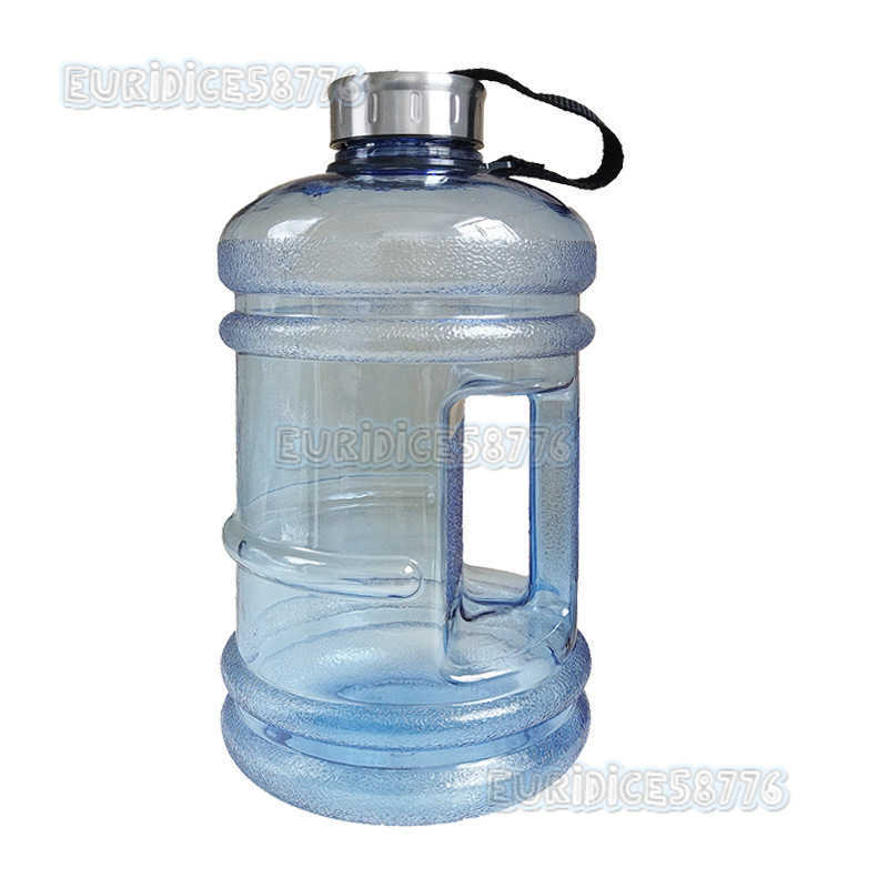 1000ml 2000ml Sports Cold Water Bottle Large Capacity Ton Bucket Outdoor Portable Summer Steel Lid Water Bucket Cup H250911