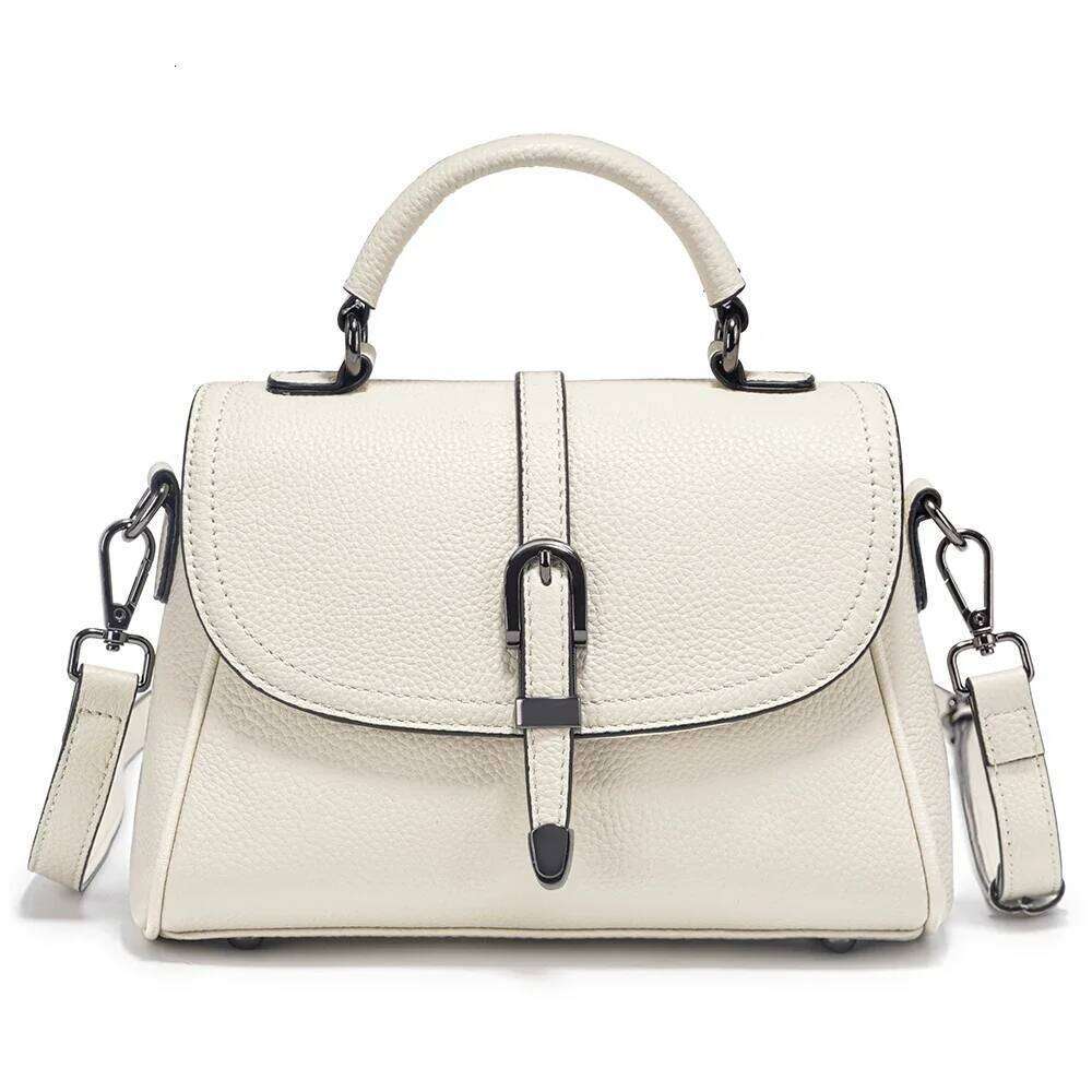 Zency Women S Genuine Leather Top Handle Simple Fashion Bag