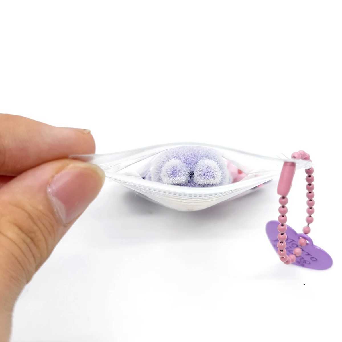 Transparent Bag Pendant Creative Design Cool Plush Cartoon Rabbit Lucky Keychain S250911hhgr