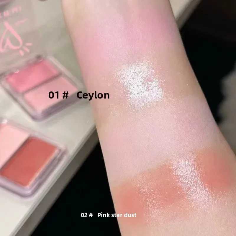 Water Light Blush Cream Milk Tea Color Long Lasting Waterproof Moisturizing Cheek Tint Face Contouring Makeup W250911