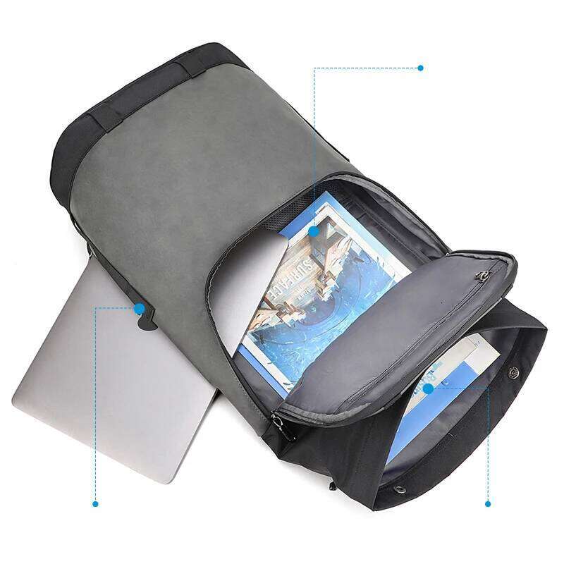 Laptop Backpack Women Men Roll Top Waterproof Travel Hiking Rucksack Lightweight Casual Daypack Stylish School Bag 250805 250805