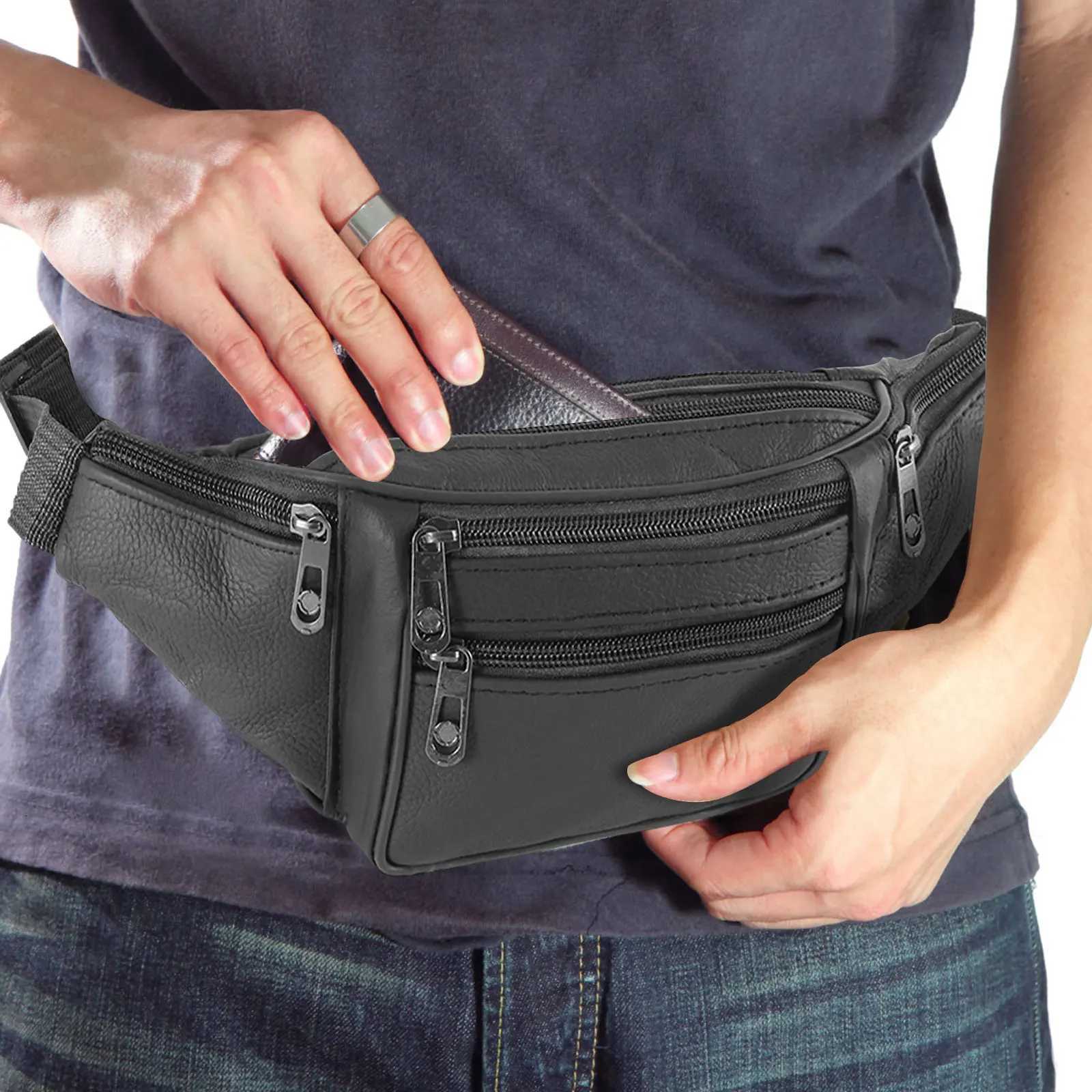Fanny Packs for Women Men Fashion Waist Pack Belt Bag with 7 Zipper Pockets Adjustable Belt Casual Hip Bum Bag for Travel Z250911