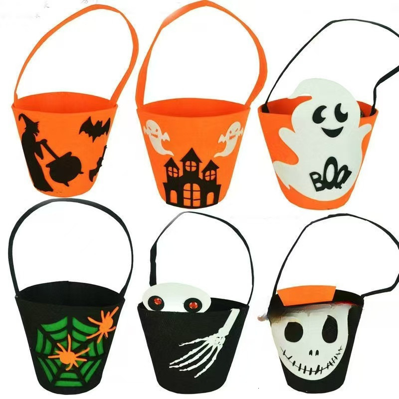 New Felt Candy Bag fashion Non woven Handbag Luxury Bag Christmas Gift Bag Designer Bag Halloween Gift Pumpkin Bucket