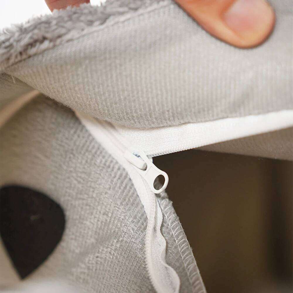 designer brand PC Gray Detachable Cat House Semi Enclosed Four Season Universal Nest Small Shelter Washable Pet Supplies