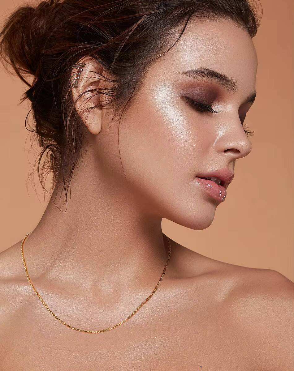 Custom Hiphop Rope Chain 1233mm Solid 925 Sterling Silver 18k Gold Plated Cuban Link Twisted Necklace Wholesale for Women Men