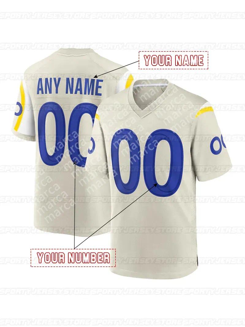 Custom 2025 Rivalries jersey Matthew Stafford Kyren Williams Aaron Donald Puka Nacua avante Adams Christian Rozeboom Jaylen McCollough Stetson Bennett