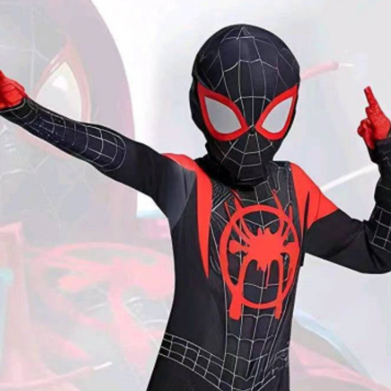 Disney Halloween Spiderman jumpsuit tight-fitting costume Halloween children's performance role-playing costume baby costume designer children�