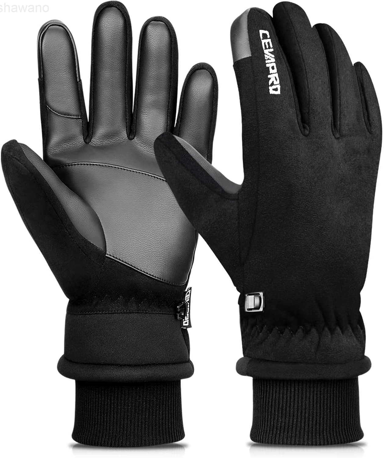 Winter Thermal Gloves for Men Women 20 AntiSlip Waterproof Deerskin Suede Insulated Touchscreen GlovesW250911