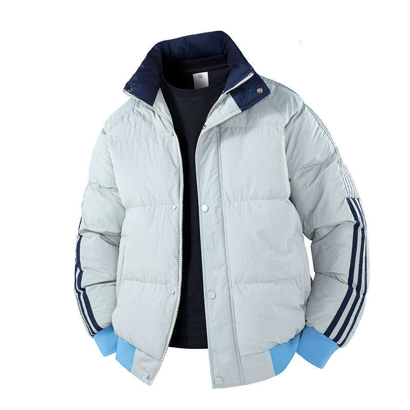 Multicolor High-Quality Winter New Thickened Jacket Warm Thick Cotton Coat Men Color-Block Simple Windproof Cold-Proof