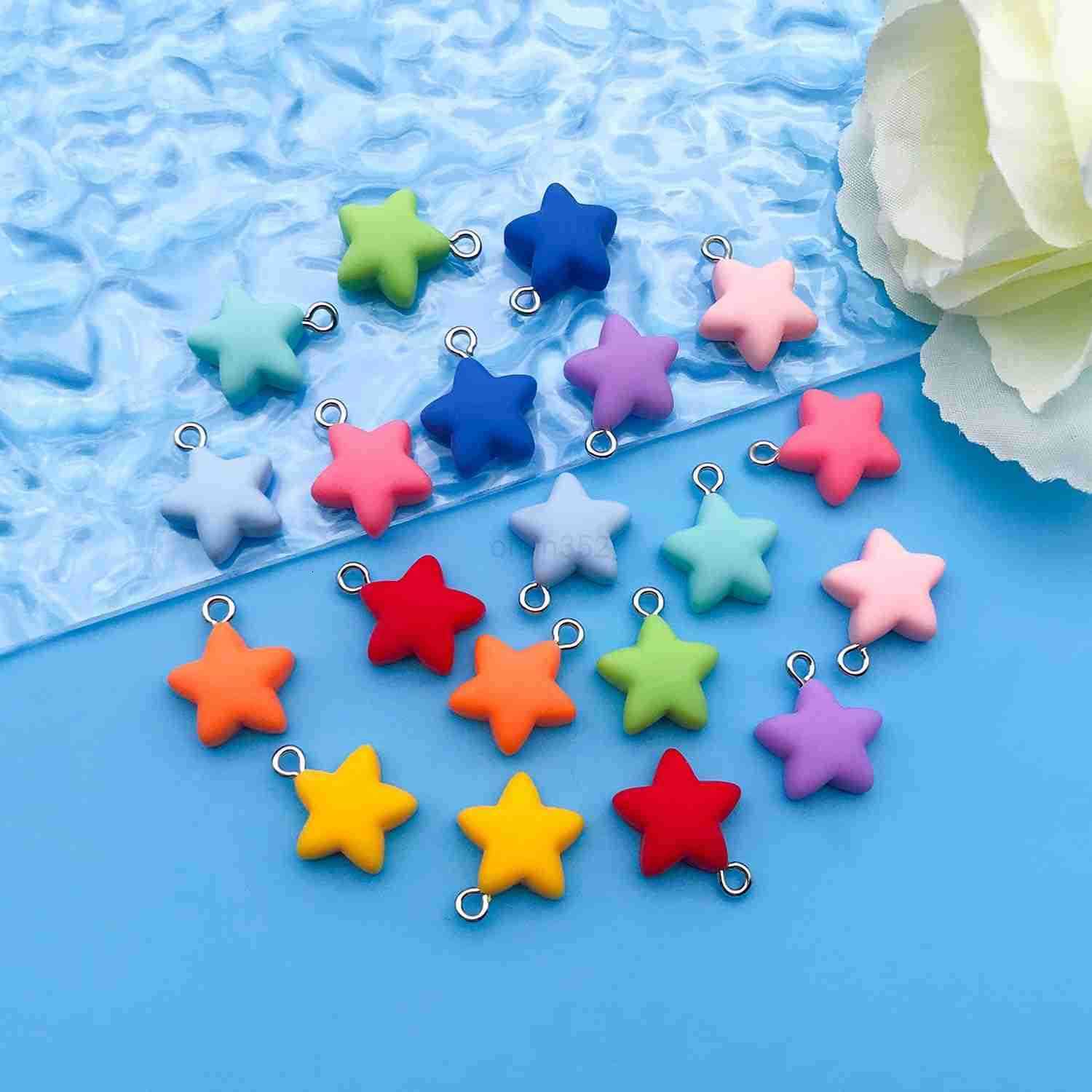 80pcs Resin Star Series Pendant Jewelry Making DIY Keychain Earrings Pendant Various Design Charms for Jewelry Making s Necklace SN149W250911