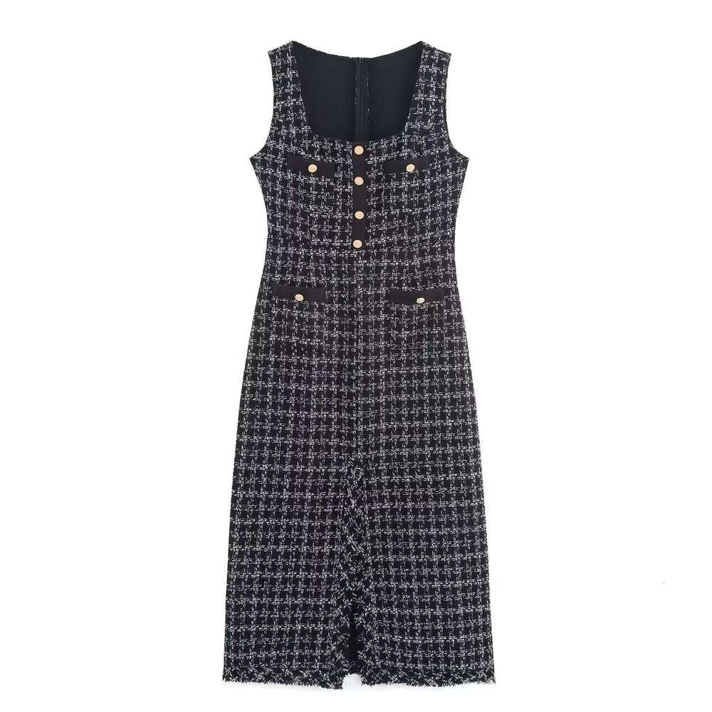 DHEssentials ins2025 New Fashionable Elegant Commuter Tweed Fashion Chanel Style Two-Piece Set
