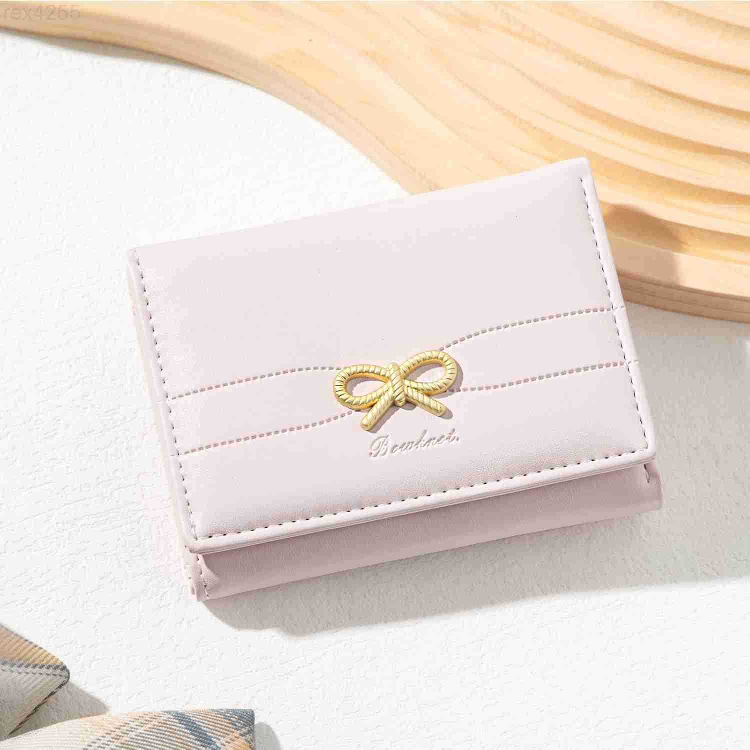 Fashion Cute Coquette Bow Wallet with Keychain Aesthetic Card Holder ID Window for Women Girls PINKW250911