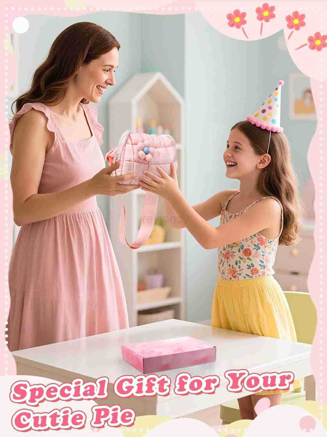 Crossbody Bag for Girls 4 5 6 7 8 9 10 11 12 Year Old Girl Birthday Back to School Gift Purses Bag Cute Trendy StuffW250911