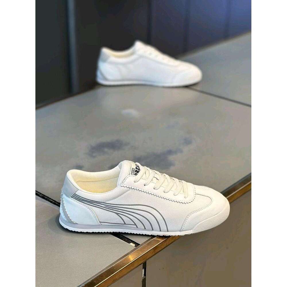 2025 Spring Summer New Men's Fabric Lightweight Korean Style Breathable Sports Casual Agan Shoes