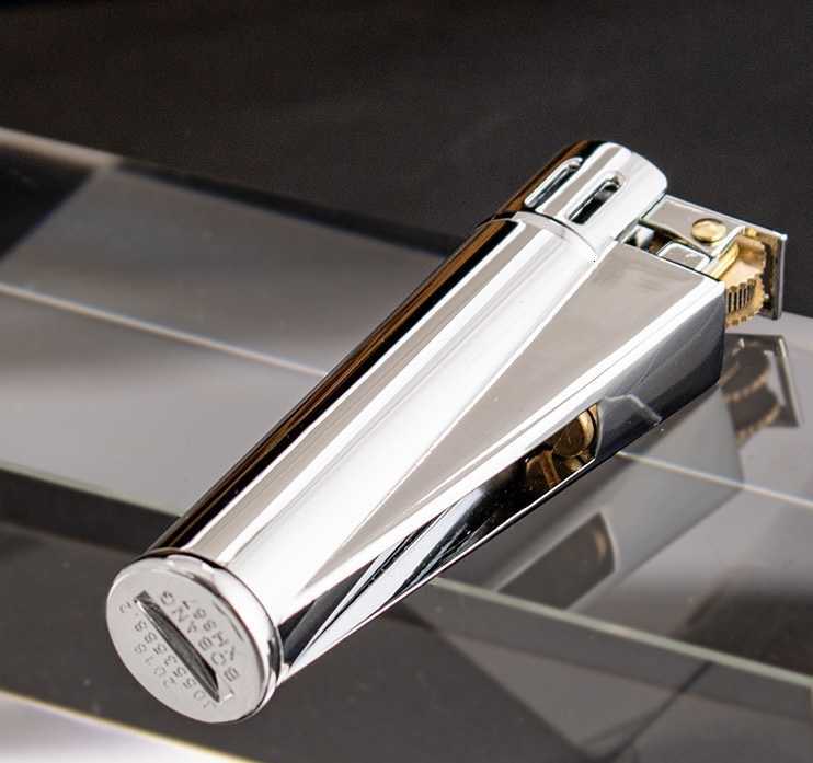 Clipper cigarette Windproof Straight Jet Blue Flame Outlet With Dust Cap Butane Torch Lighter Men GadgetT250224 H260131