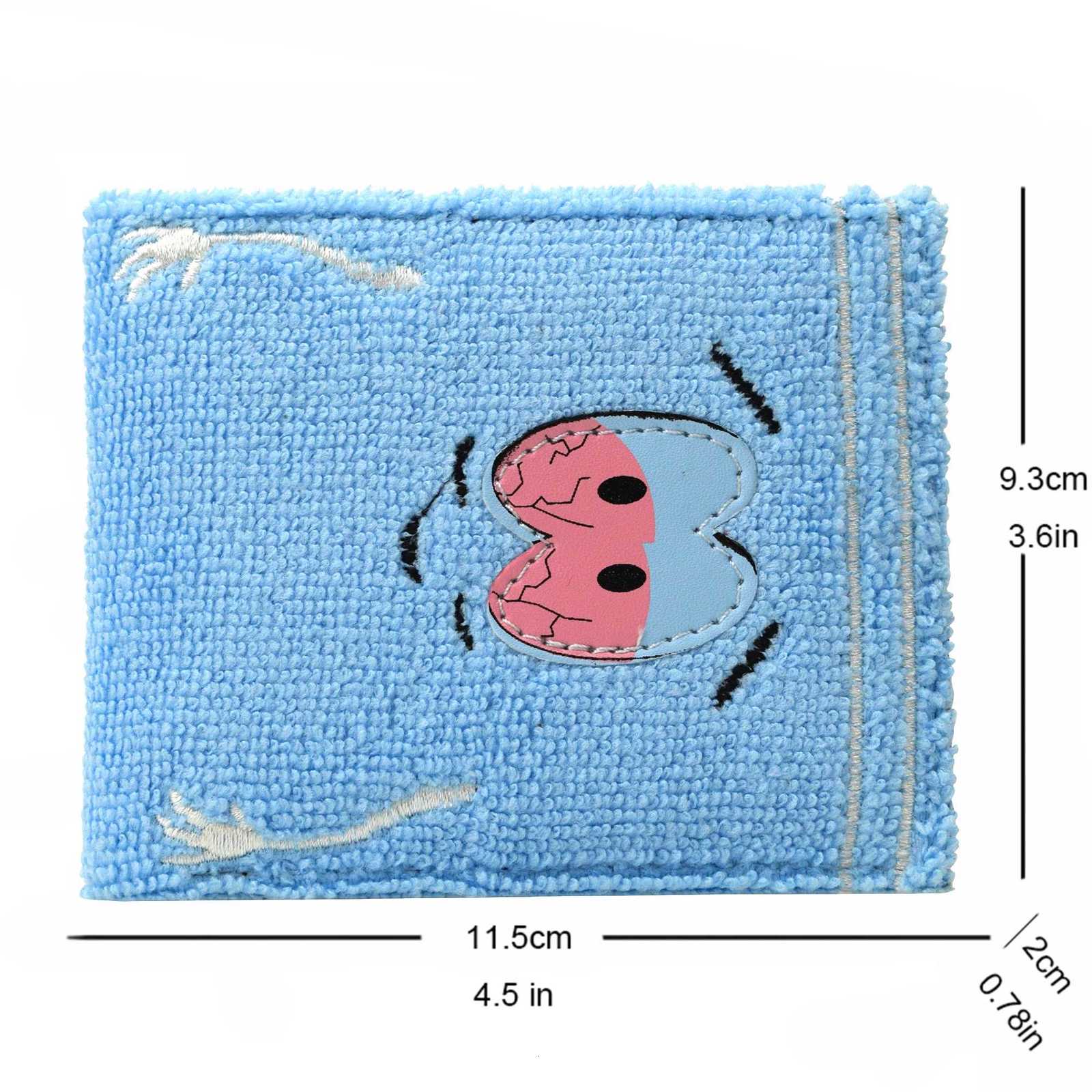 High Quality Funny Cute Cartoon Towel Character BiFold Wallet with Zipper Coin Pocket Short Purse W250911