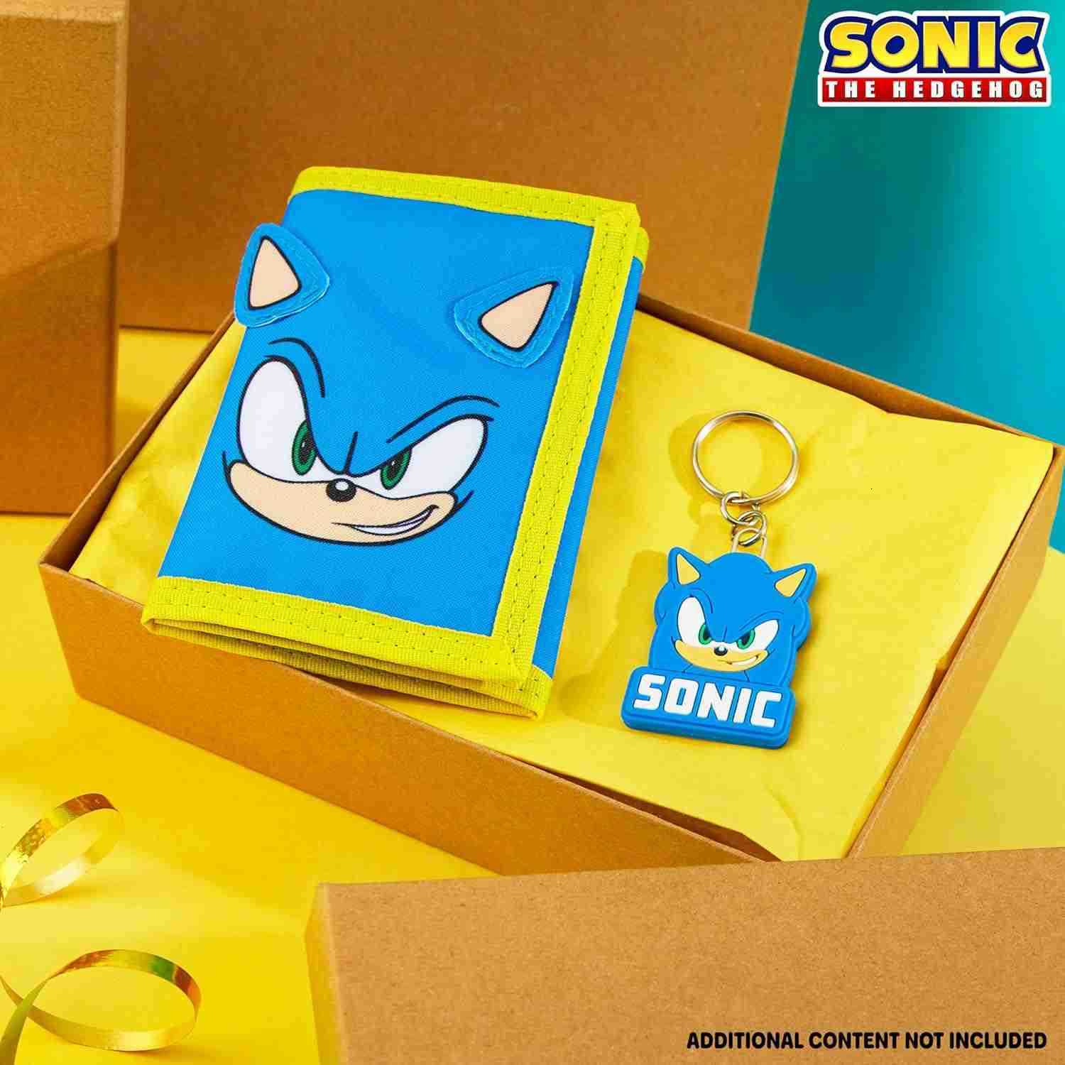 The Hedgehog Boys Wallet with Keychain for Kids Teens Trifold Card Holder Small Wallet Coin Purse Key Ring Cool Gaming Gifts for BoysW250911