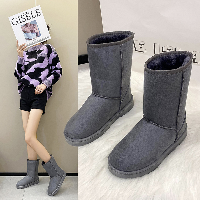 free shipping designer Winter new snow boots for women in plus size basic style for couples high top cotton boots snow boots size 36-44