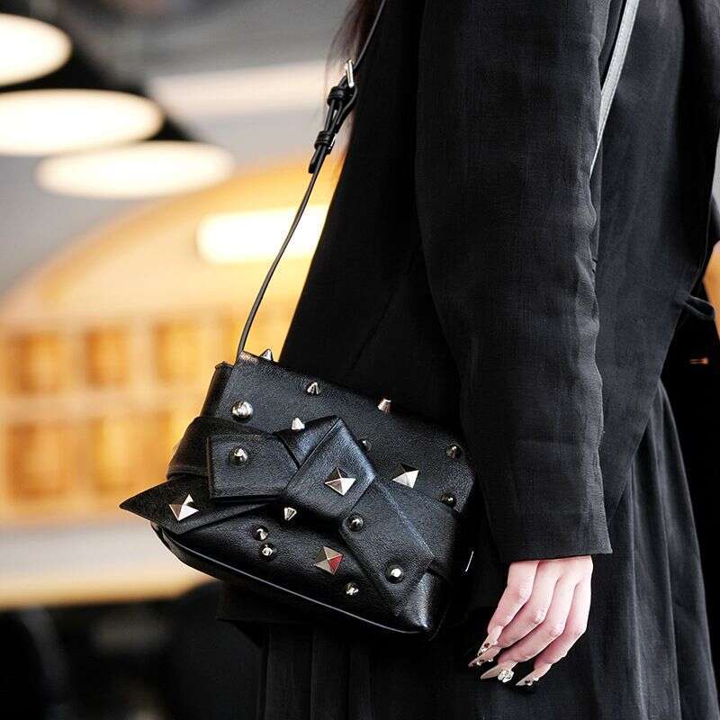 Korean Rivets Small Square 2025 Spring And Summer New Trend Design Multifunctional Women's Single Shoulder Crossbody Bag Fashionable Versatile
