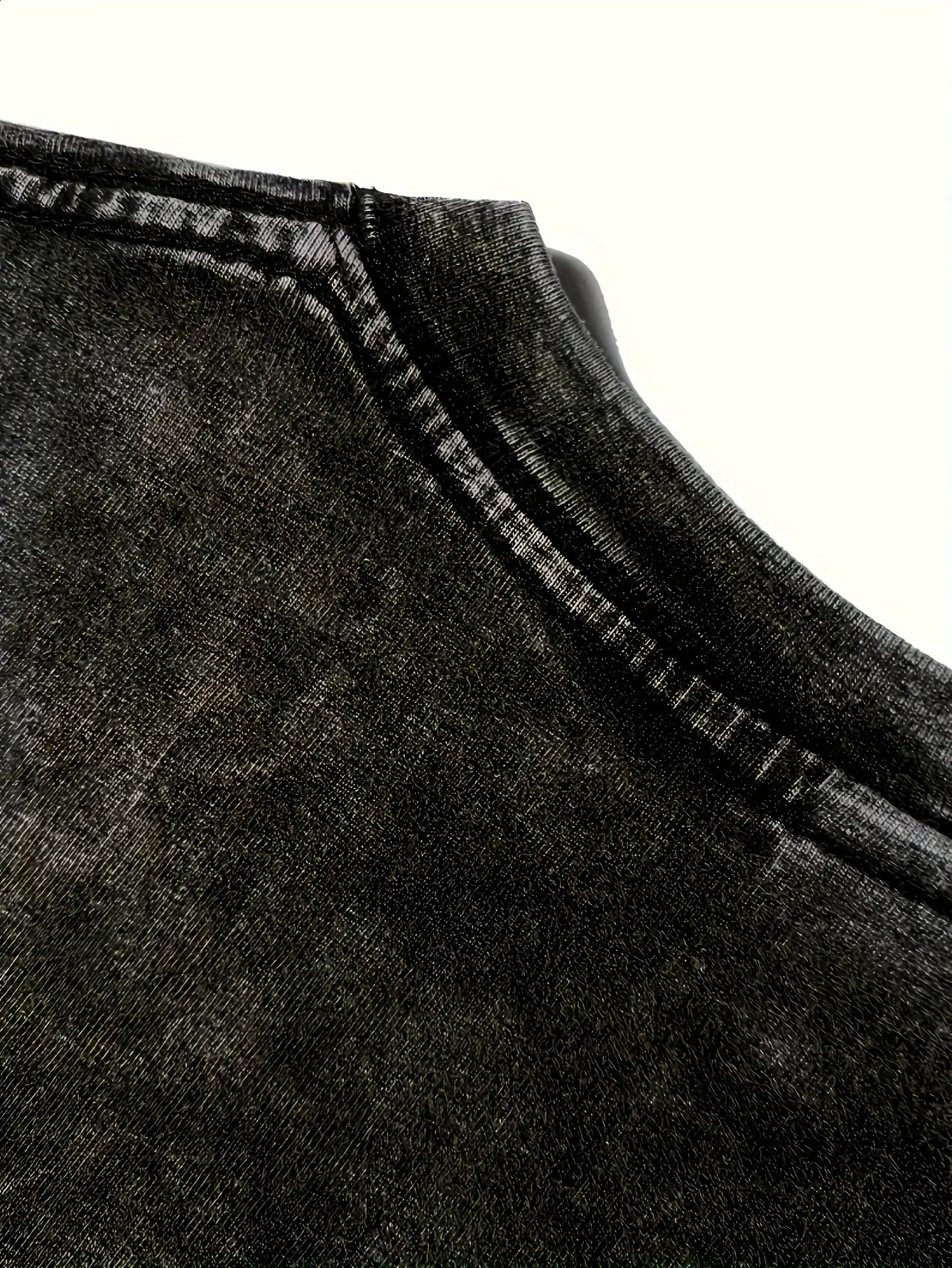 Mens T Shirt Rock Band Spiked Skull Graphic Print Oversized Vintage Washed Womens Short Sleeve Tee Top Y2k Clothing Summer 2025 250910