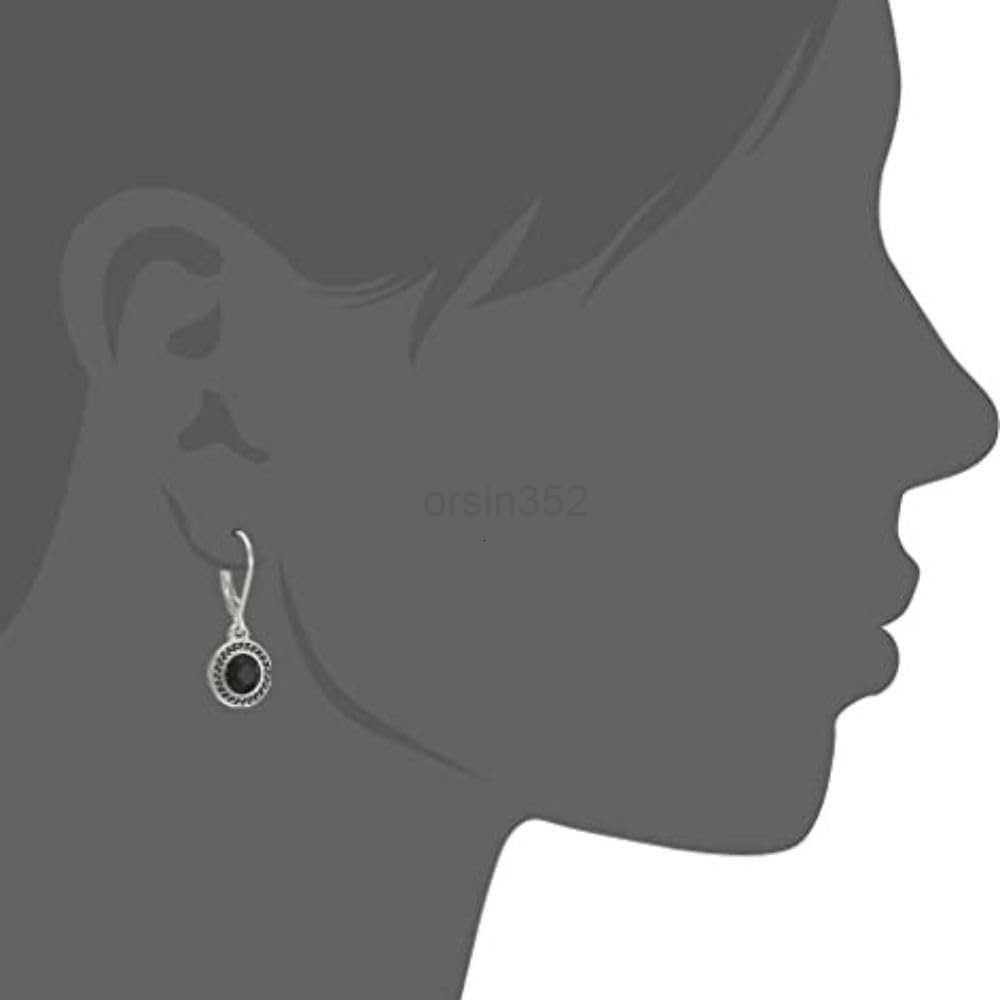 Handmade Crystal Leverback Earrings for Women 925 Sterling Silver Dangle Earring with Charm Pierced Lightweight Dangling Bohemian Small Hoop EarringW2