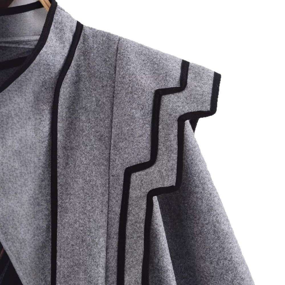 DHEssentials 2025 Fashion Loose Long Sleeve Round Neck Color Block Little Chanel Style Short Jacket