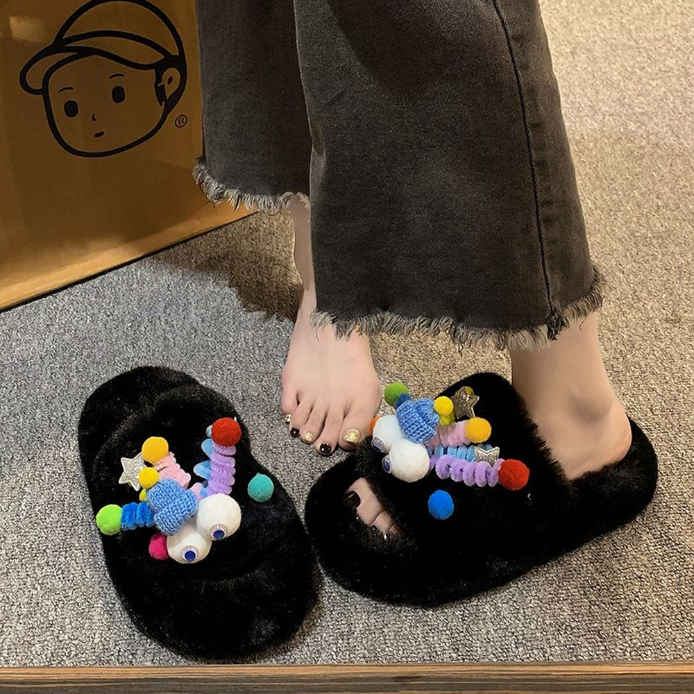hot free shipping designer Slippers Outdoor Soft sliders Patchwork black casual beach shoes for woman size 35-43