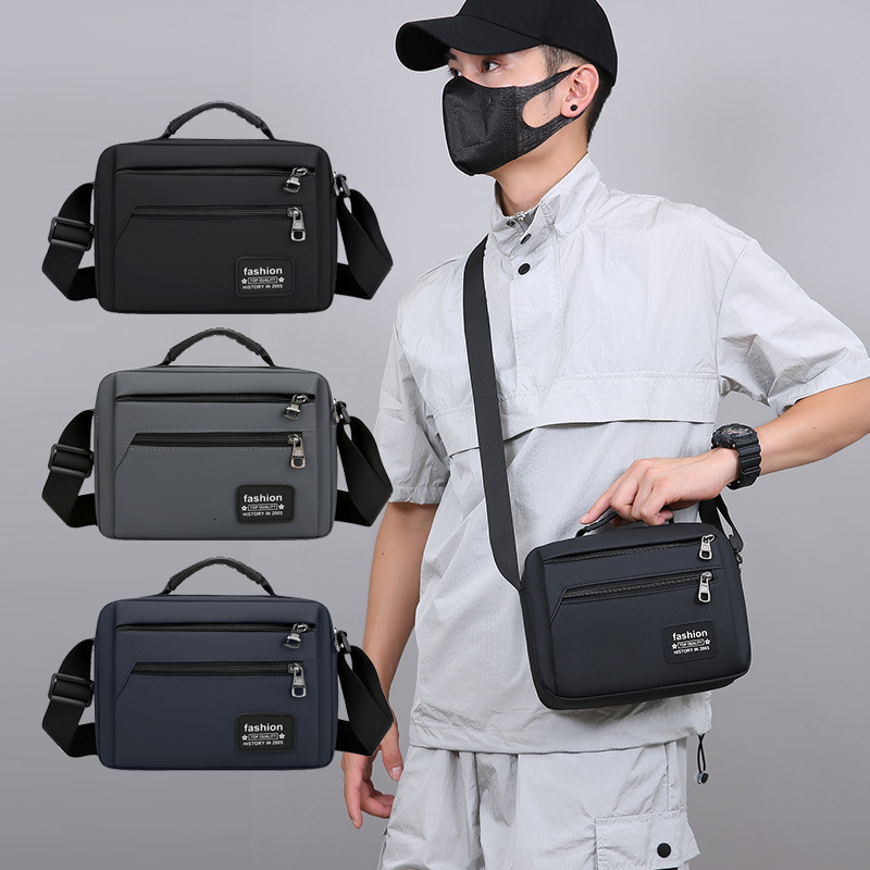 Luxury Designer Bag Bag Nylon Free Shipping Crossbody Bag New Korean Style Single Shoulder Nylon Multi Layer Men S Bag Versatile Chest Bag