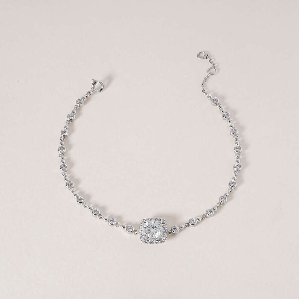 Free Design S Bracelet Moissanite New Hand Jewelry Sier Plated Platinum