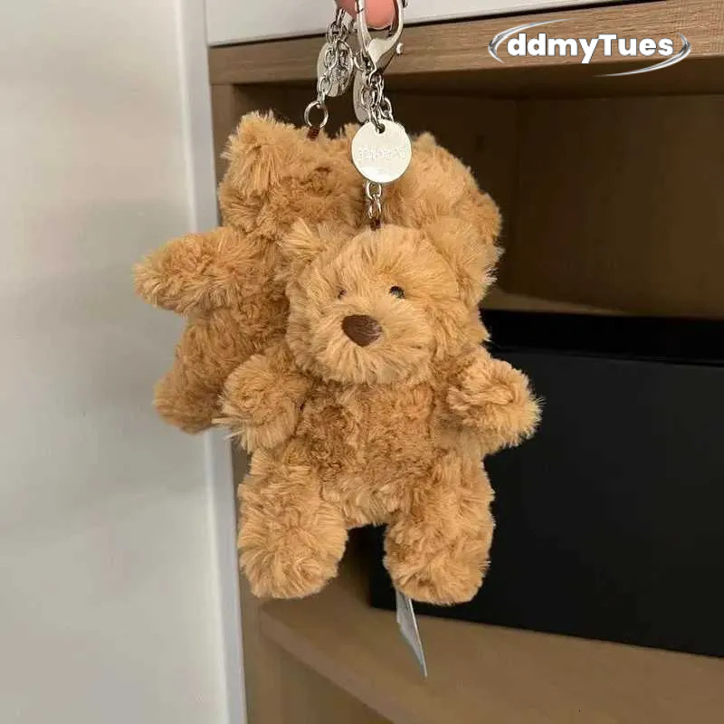 Origin Jelly Cat Small Keychain Handmade Bag Charm Backpack Pendant Bear Dolls Plush Material Key XJ250627 TUES