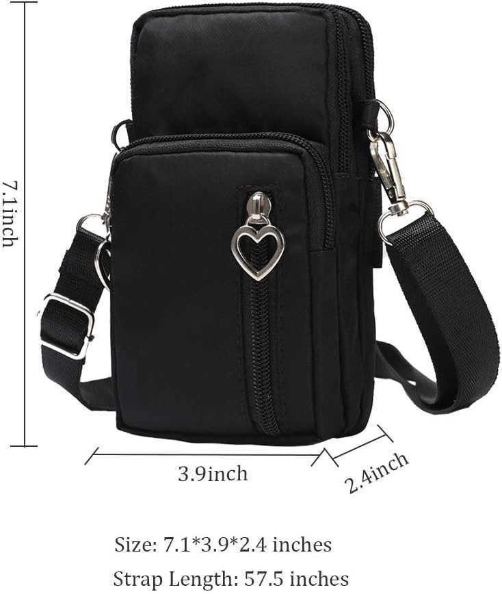 Outdoor SweatProof Running Armbag CrossBody Shoulder Casual Wallet Purse Crossbody Bag Gym Fitness Cell Phone Key Holder for iPhone 13 12 Pro Max Xs M