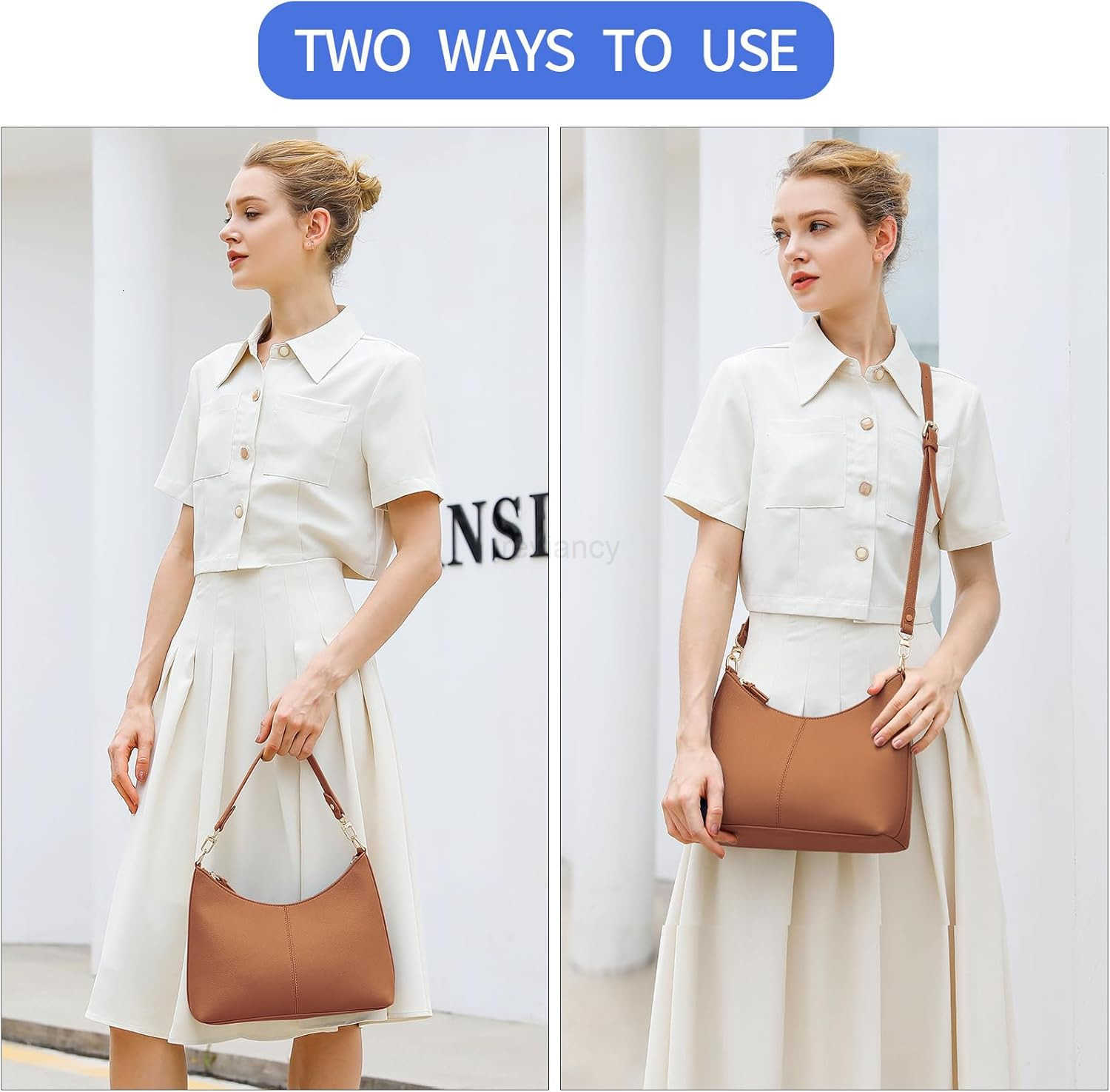 Small Shoulder Handbags for Women Mini Purse Waterproof Soft Leather Crossbody Bags for Work Shopping TravelW250911