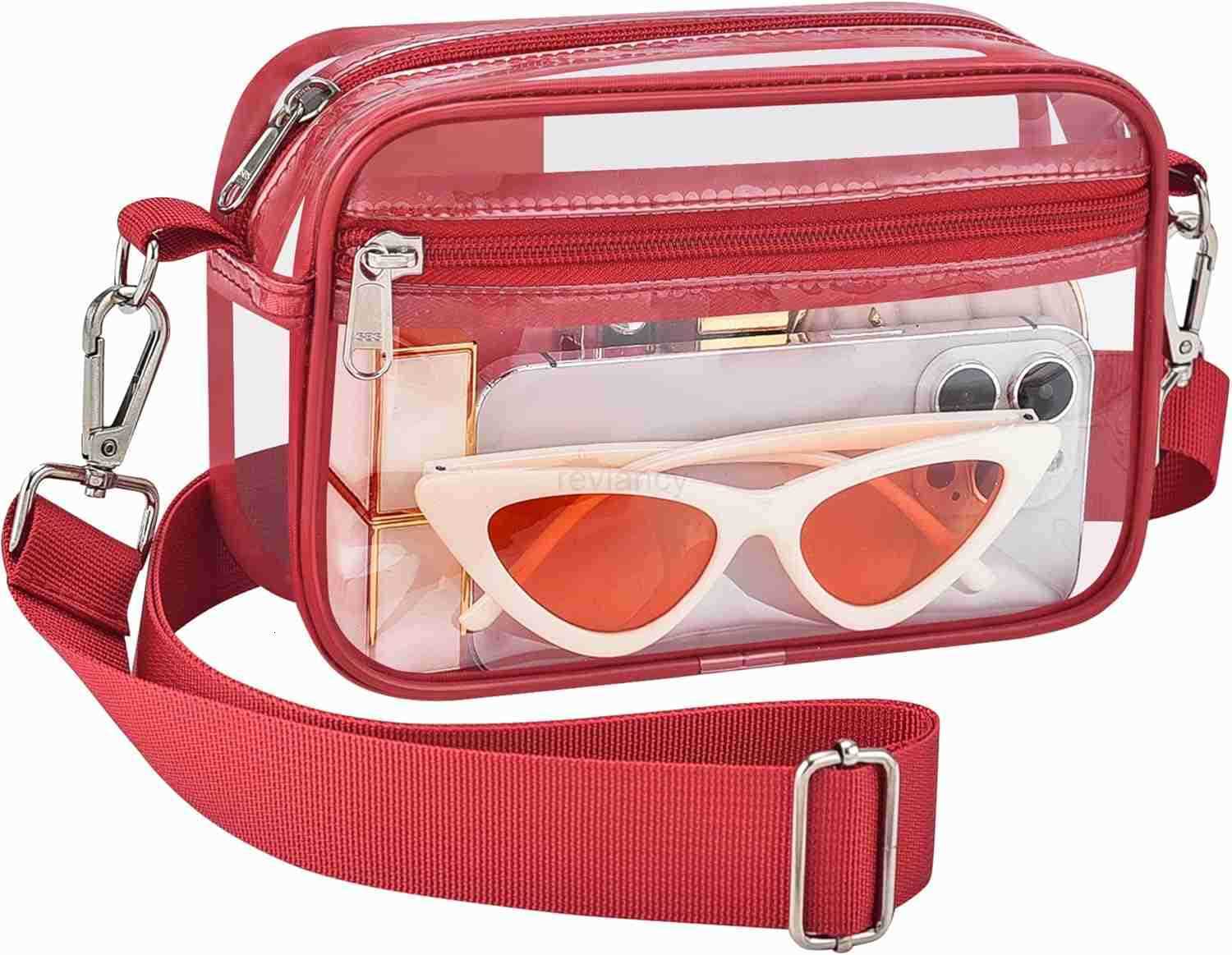 Clear Bag for Stadium Events Clear Purse with Removable Strap Transparent Bag for Concert and Sport EventsW250911