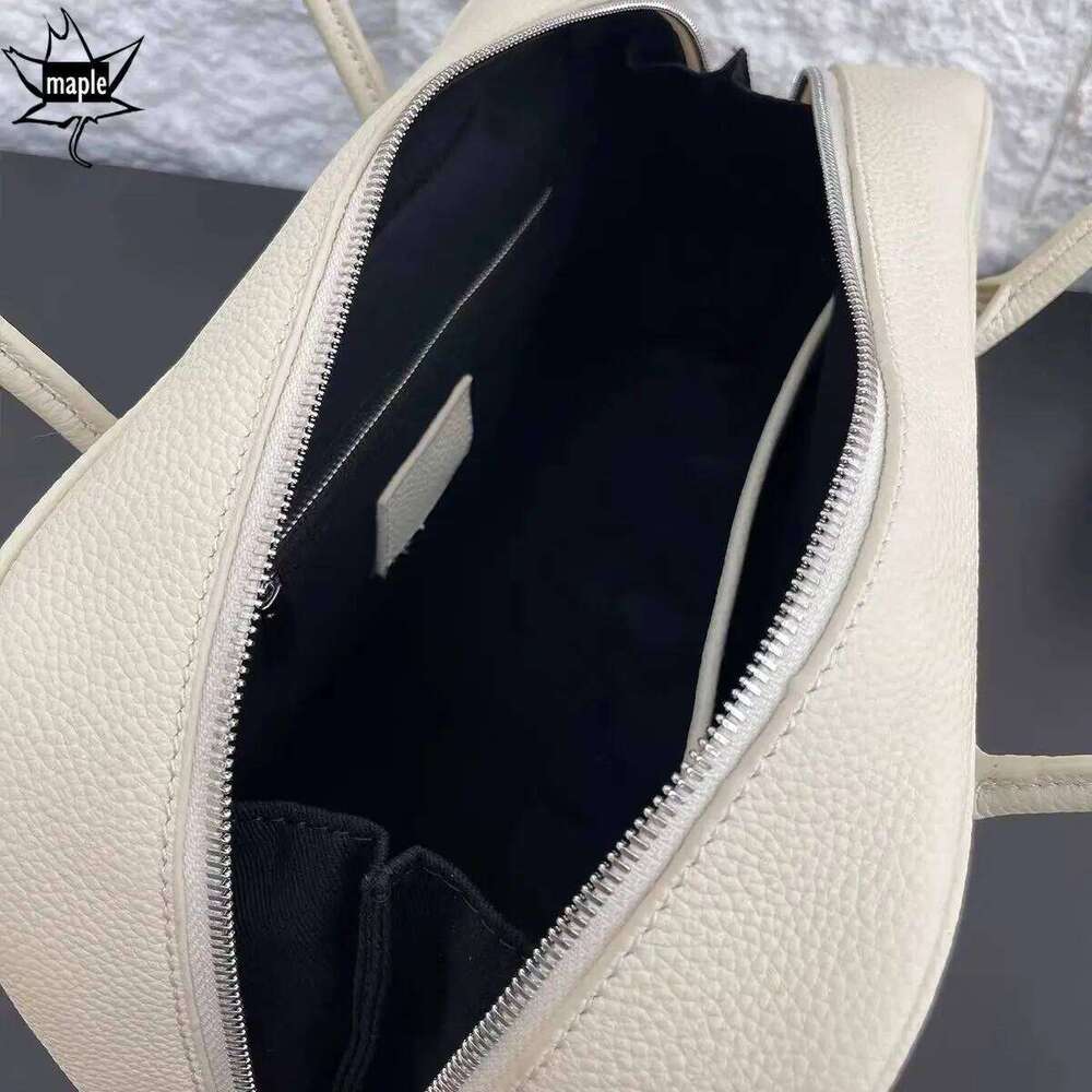 New Korean Style Yellow Color Large Long Handle Tote First Layer Cow Leather Soft Women Handbag Commuter Shoulder Bag