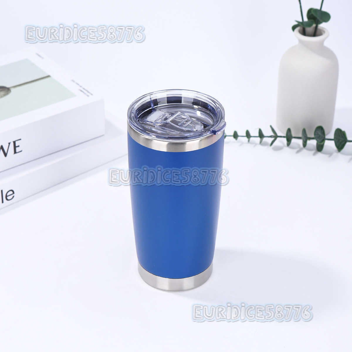 20oz Spray Plastic Car Cup 304 Stainless Steel Doublelayer Insulated Cup Outdoor Portable Car Cup Portable H250911